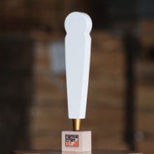 Picture of Tap Handle, QRK, Wood White / Gold