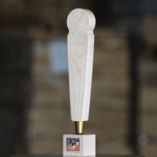 Picture of Tap Handle, QRK, Wood Natural / Gold