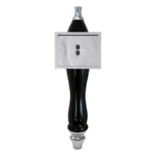 Picture of Tap Handle, Wood, Pub-Style with Shield Black / Silver / Seasonal